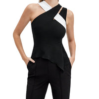 Ladies' Fashion Design Sense Cross Strap Vest