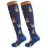Men And Women Outdoor Long Tube Compression Socks, Sports Running Fitness Socks