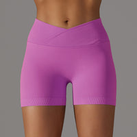 Women's Fashion Simple High Waist Stretch Running Workout Shorts