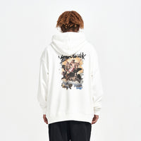 Retro Oil Painting Printed Loose Sweatshirt Men
