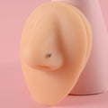 Nose Studs Fake Stickers Without Holes And Fashionable Iron Absorption Card