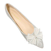 Pumpkin Bow Moccasin Scoops Gentle Shoes