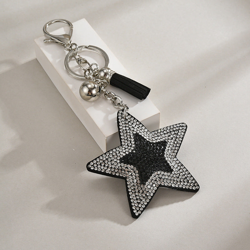 Pentagram Tassel Keychain Pendant European And American Style