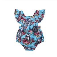 Baby Girl Floral Jumpsuit Cartoon Crawling Suit