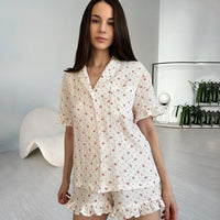 Three-Piece Loungewear Set Womens Cozy Pajamas
