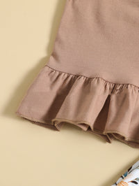 Fashion Personalized Printed Trousers Girls' Suit
