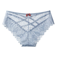 Women's Mid-waist Lace Butterfly Briefs