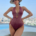 Sexy Open-back Black And Red Multi-color Suspender Jumpsuit With Tie-up Straps