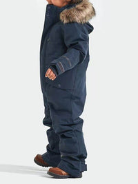 Windproof Waterproof Thickened Luminous Children's One-piece Ski Suit Boys' And Girls' Cotton-padded Clothes