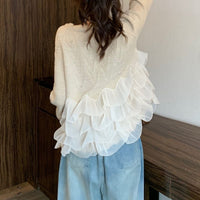 Womens SpringFall Plus-Size Cardigan Sweater Slimming Tummy-Blurring