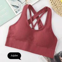 Women's Sports Underwear Breathable Yoga Shockproof Gathered Without Trace Bra