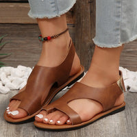 Plus-size Velcro Summer Flip-flops With A Flat Sole For Southeast Asia