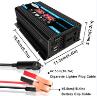 Car Power Inverter USB Voltage LED Display