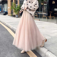 3-layer Tulle Skirt Women's Tulle Large Swing Student Skirt