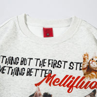 Kitten Animal Printed Crew Neck Sweatshirt