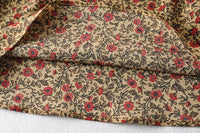 High Waist Make Legs Look Long Curved Hem Printing Skirt A- Line Skirt