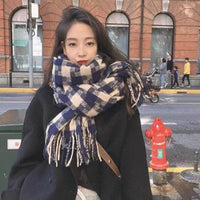 Fashionable All-match Plaid New Scarf For Women