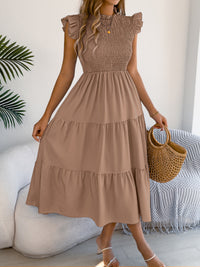 Women's Fashion Solid Color Waist Tight Dress
