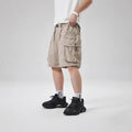 Japanese Outdoor Fashion Large Pocket Pants Loose Shorts Men