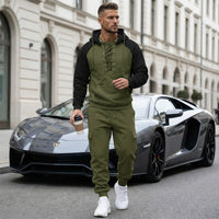 Fleece-lined Cargo Pants With Raglan Sleeves And Multiple Pockets