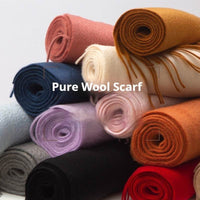 Autumn And Winter Scarf Solid Color Wool Scarf Thickened Men And Women
