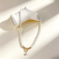 French-style Camellia Pearl Necklace For Women