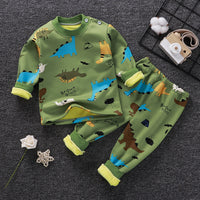Children's Thermal Underwear Set Plus Velvet Thickening