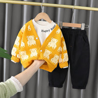 Three-piece Suit Baby Foreign Style Spring And Autumn Coat