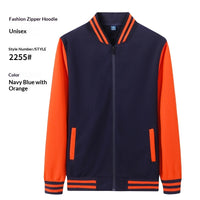 SpringAutumn Employee Team-Building Fleece-Lined Stand-Up Collar Workwear