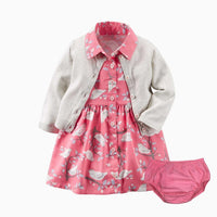 Baby Knitted Long Sleeve Jacket Shorts