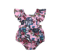 Baby Girl Floral Jumpsuit Cartoon Crawling Suit