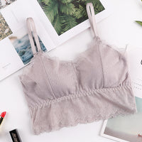 Ice Silk Thread Wrapped Chest Bottoming Underwear With Chest Pad Tube Top