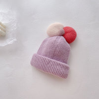 Children Princess Bow Knitted Woolen Hat