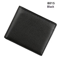 Men's Anti-Scanning RFID High-Capacity Credit Card Holder Made From First-Layer Cowhide Leather