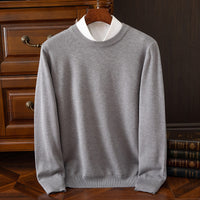 Round Neck Pullover Bottoming Shirt Casual Business Loose Long Sleeve Sweater