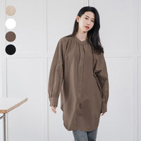 Women's Shirt Dress Cotton Loose Long