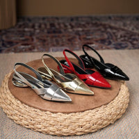 Luxury Womens Patent Leather Cutout High-Heel Sandals