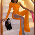 Sexy And Stylish Sequin Patchwork Jumpsuit For Women