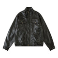 Fall Retro Hip Hop PU Leather Jacket For Men