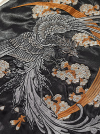 Mens Loose Fit Polyester Embroidered Chinese Style Jacket