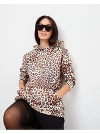 Women's Autumn Long-Sleeve Hooded Pullover With Print