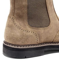 Vegetable Tanned Handmade Frosted High-top Men's Boots