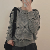 Seoul Snowfall Season Snowflake Sweater