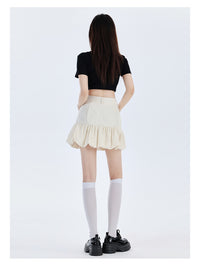 High Waist Slimming A- Line Casual Skirt