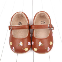 Baby Girl Soft Bottom Embroidered Flower Breathable Toddler Shoes