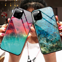 Gradient glass phone case