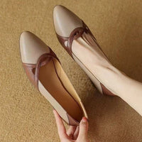 Women's Winter New Pointed-toe Low-cut All-match Leather Shoes