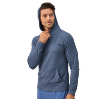 Mens AutumnWinter Moisture-Wicking  Quick-Drying Hooded Sweatshirt For Fitness And Sports