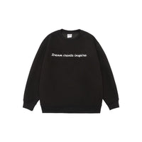 Three-dimensional Steel Printed Round Neck Loose All-match Casual Pullover Sweater
