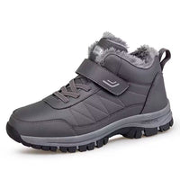 Men's High-top Travel Fleece-lined Warm Hiking Shoes